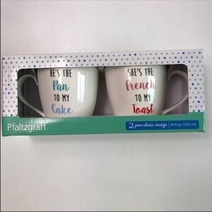 Pealtzgraff Set of Two Porcelain Mugs Funny Saying Gift